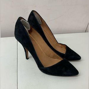 Madewell women’s black suede, high heels / size 9.5